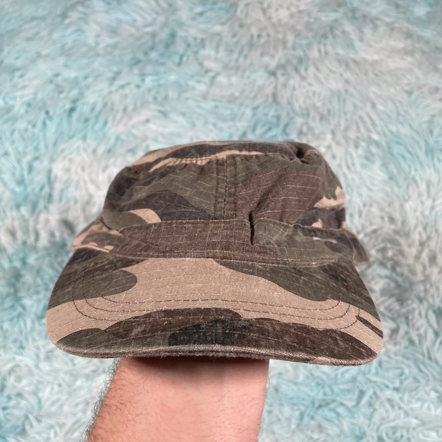 Khaki Camo Flatcap
