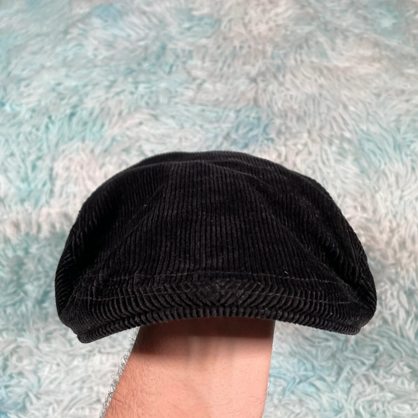 Black Corduroy Uniqlo Flatcap