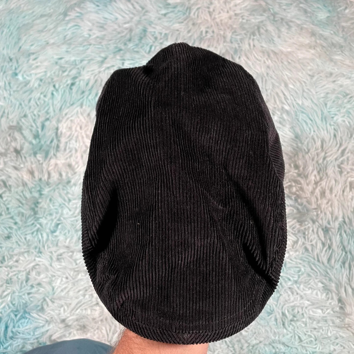 Black Corduroy Uniqlo Flatcap