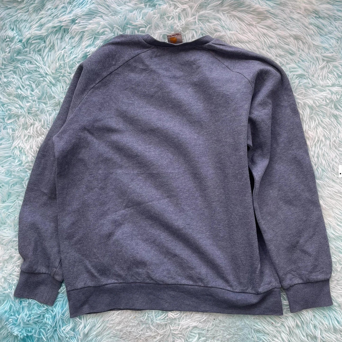 Vintage Blue Carhartt Sweatshirt - Large