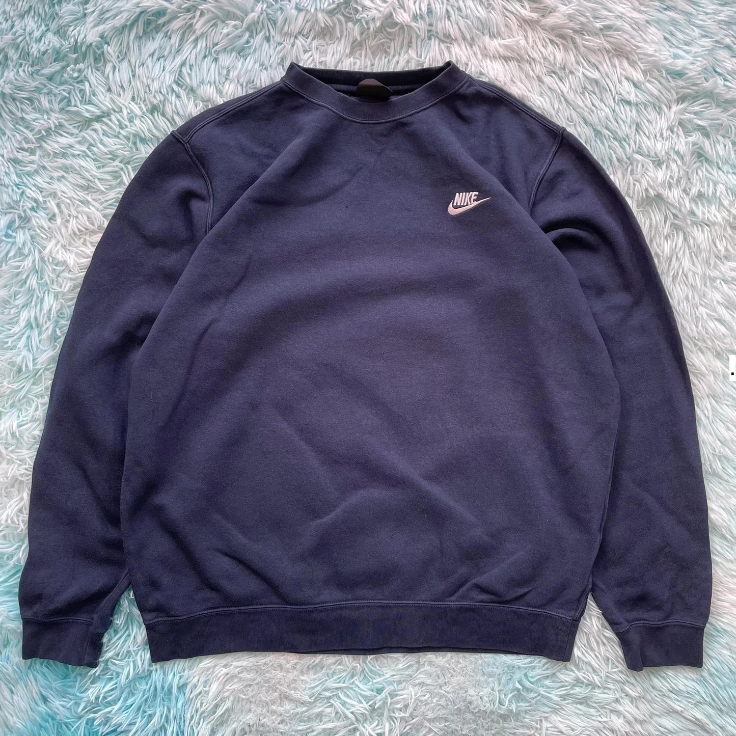 Navy Nike Sweatshirt Plain - Large