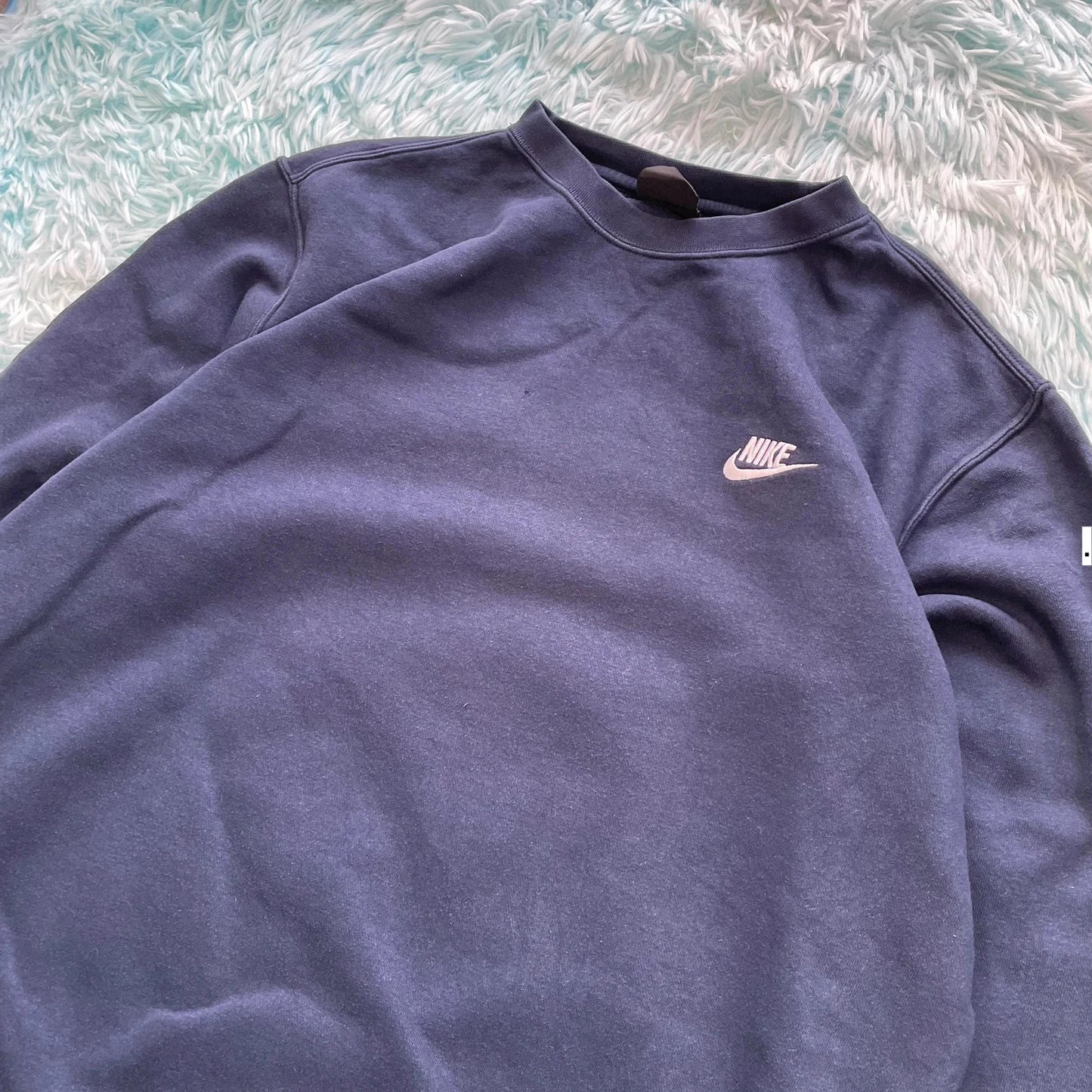 Navy Nike Sweatshirt Plain - Large