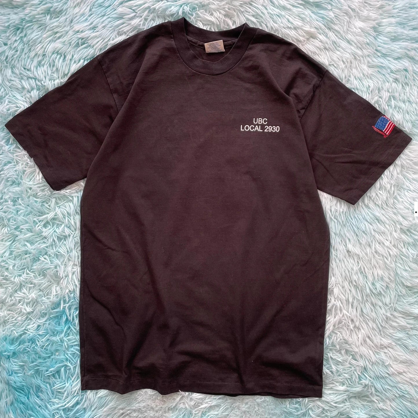 Vintage 90s Black Carpenter Company graphic T Shirt - large
