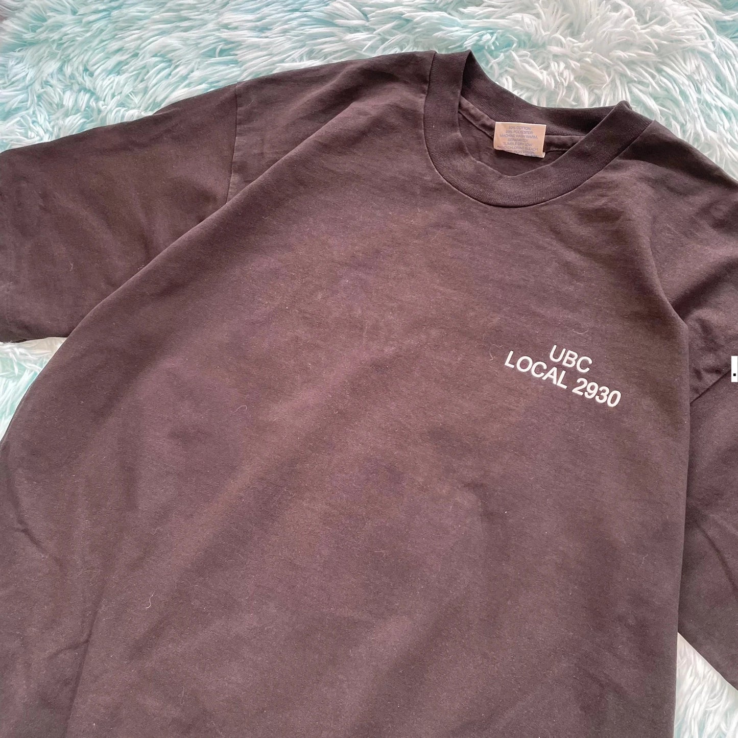 Vintage 90s Black Carpenter Company graphic T Shirt - large