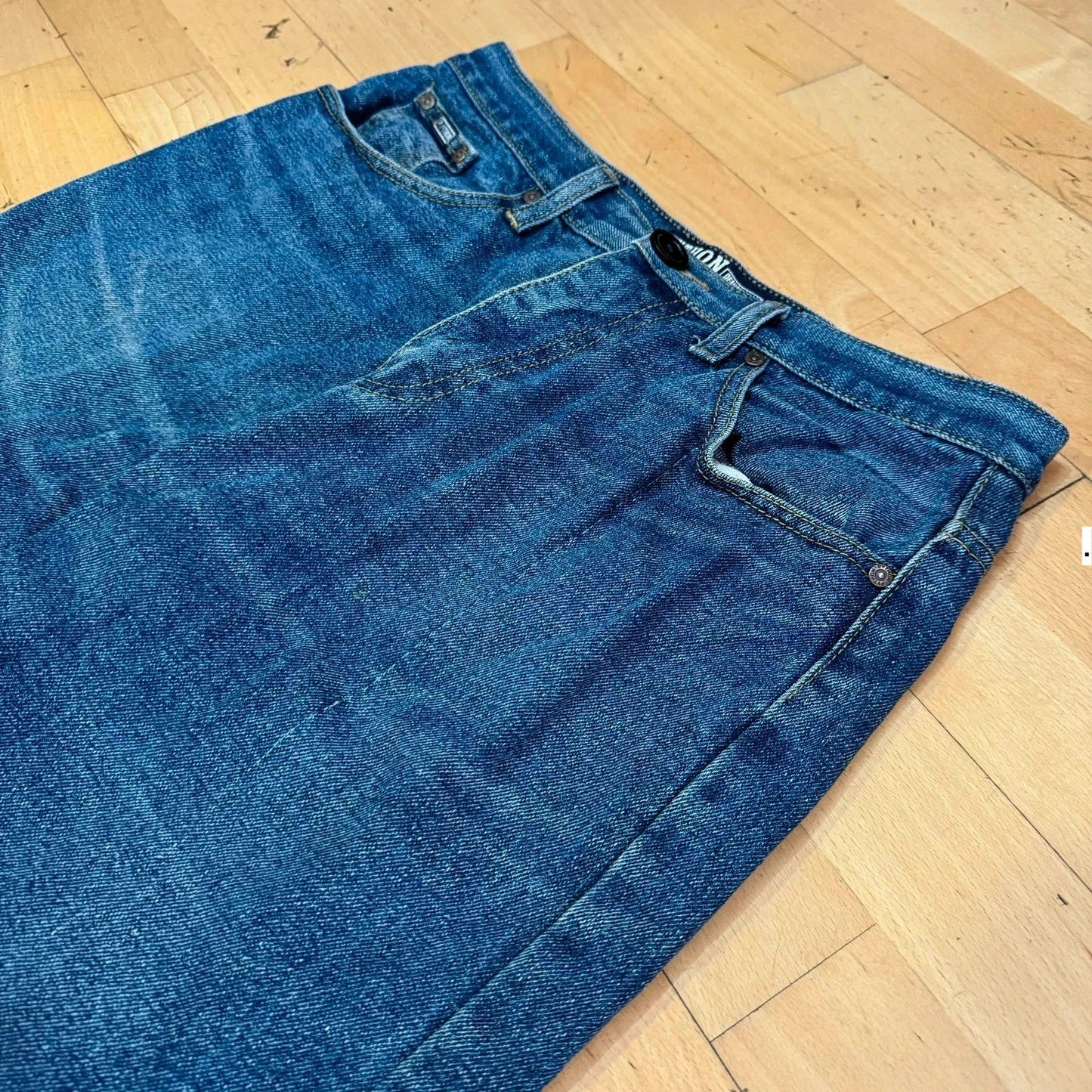Vintage 90s Python Baggy Jeans Straight Leg - 34W 29L