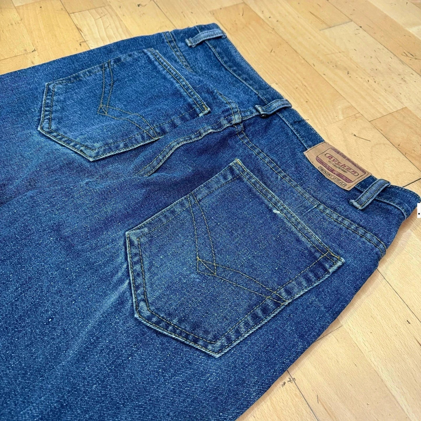Vintage 90s Python Baggy Jeans Straight Leg - 34W 29L