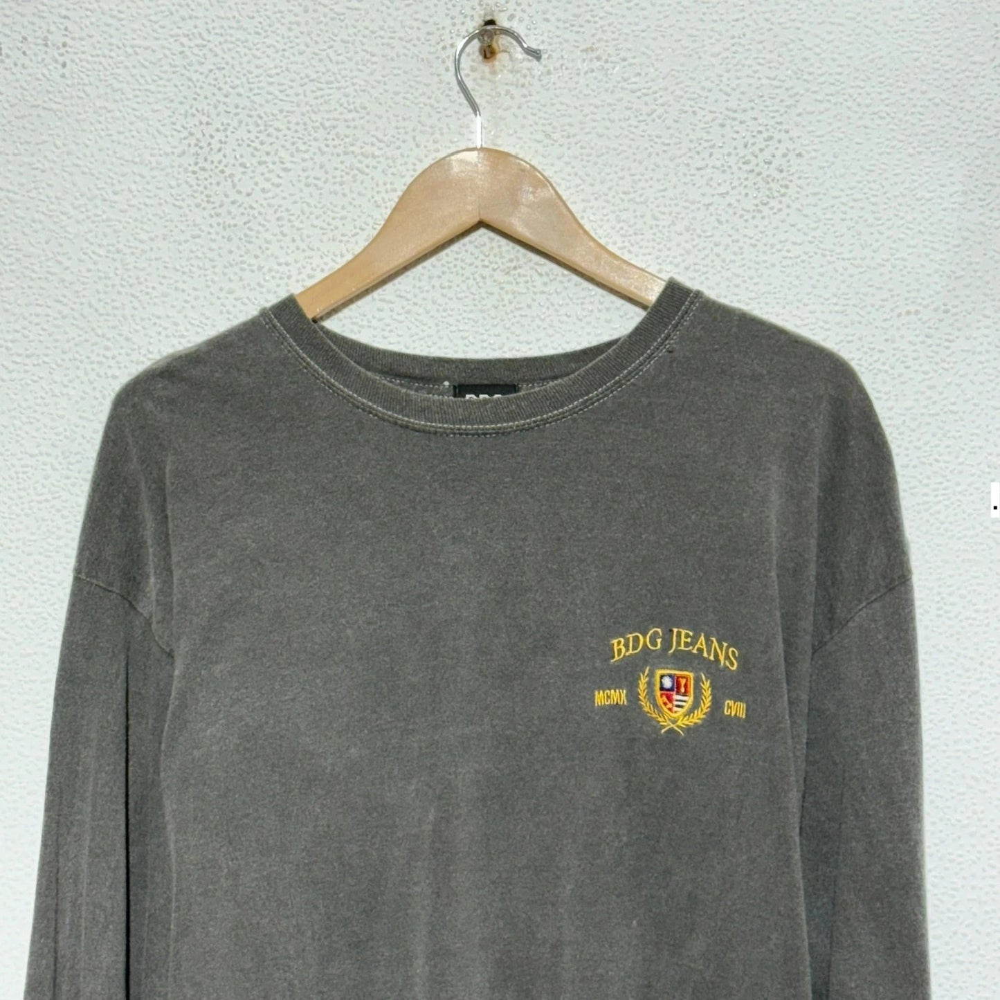 Grey BDG Jeans Long Sleeve T Shirt Urban Outfitters - Medium