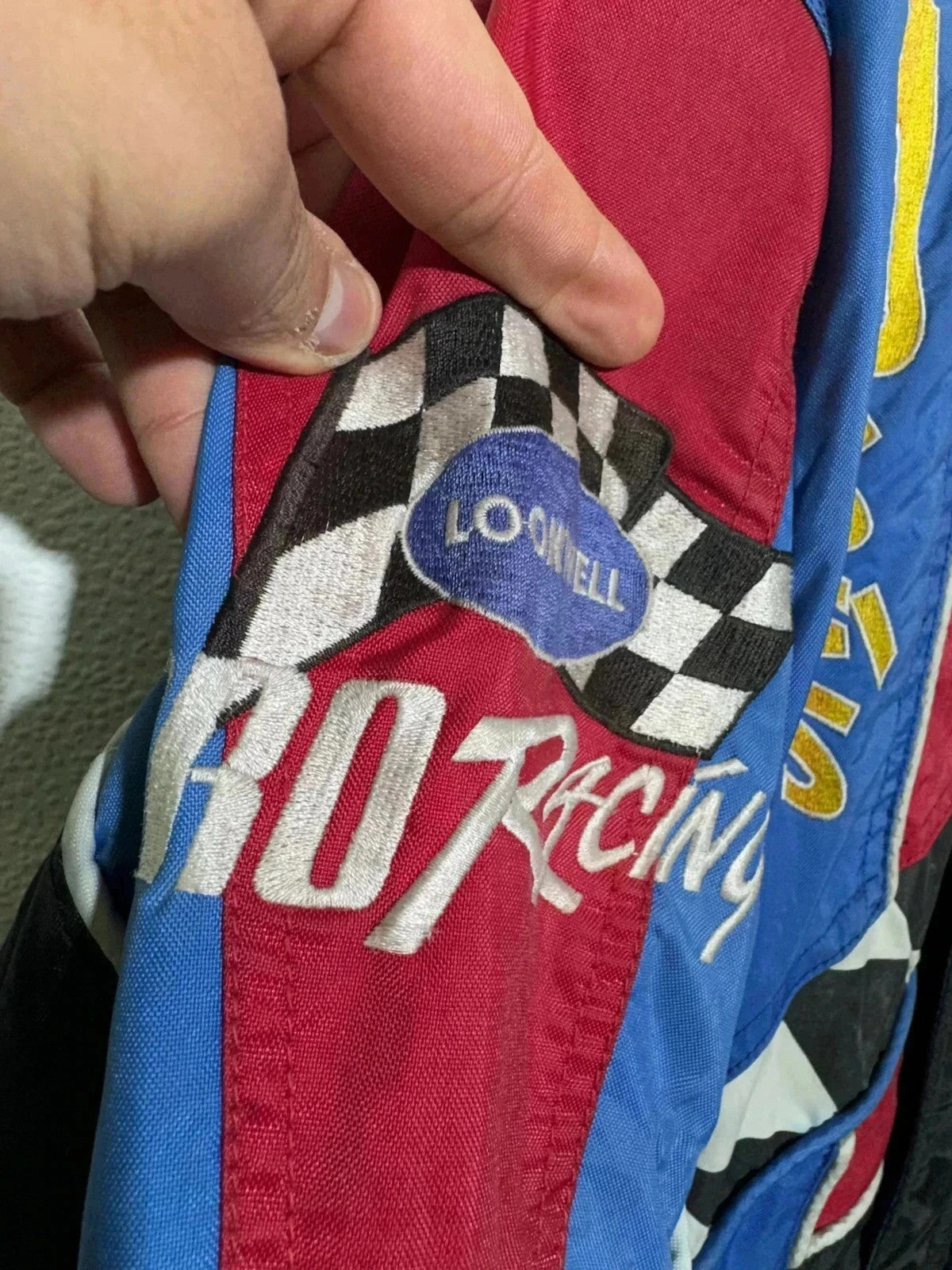 Vintage 90s Black & Red Pro Racing Jacket - Large