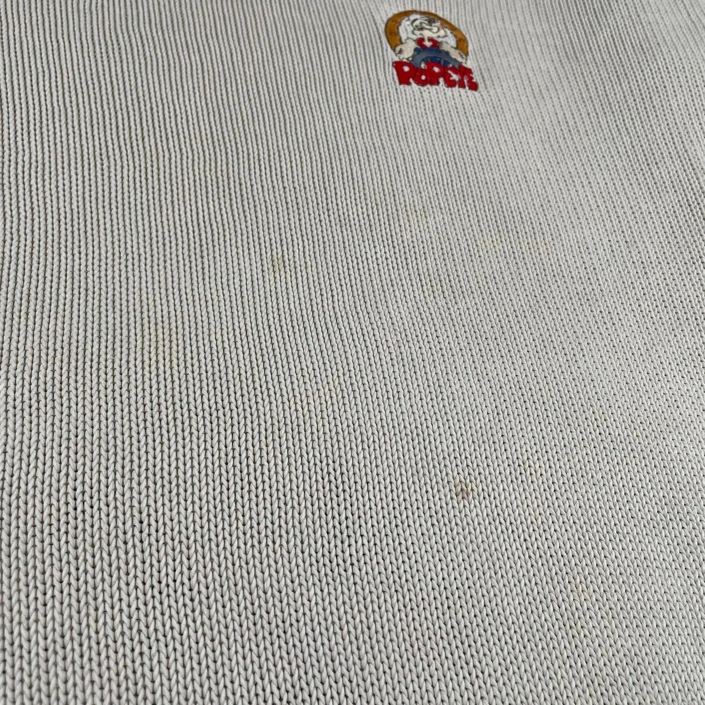 Vintage 90s Cream St Michael Knitted Jumper Popeye - XXL