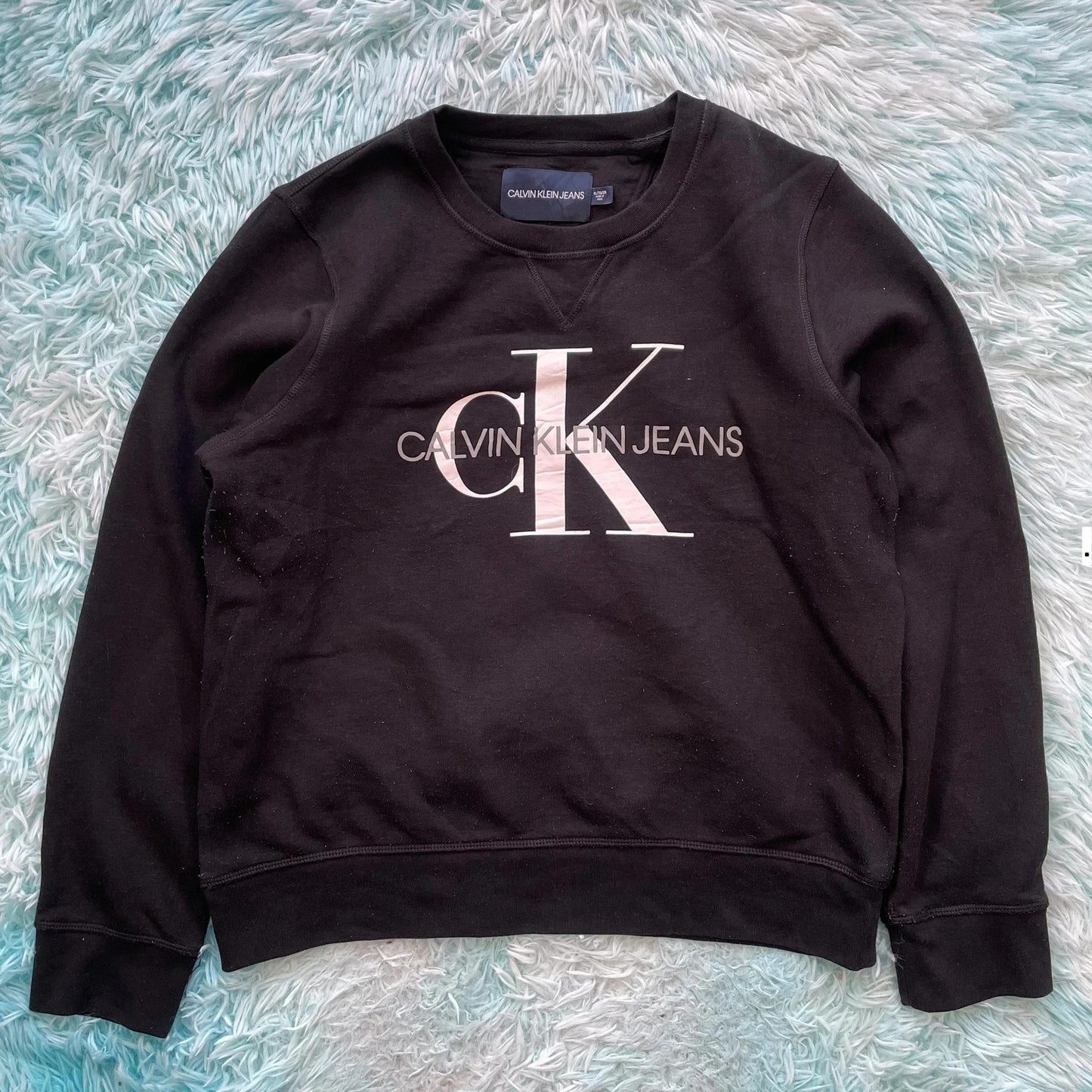 Black Calvin Klein Sweatshirt Logo - XL