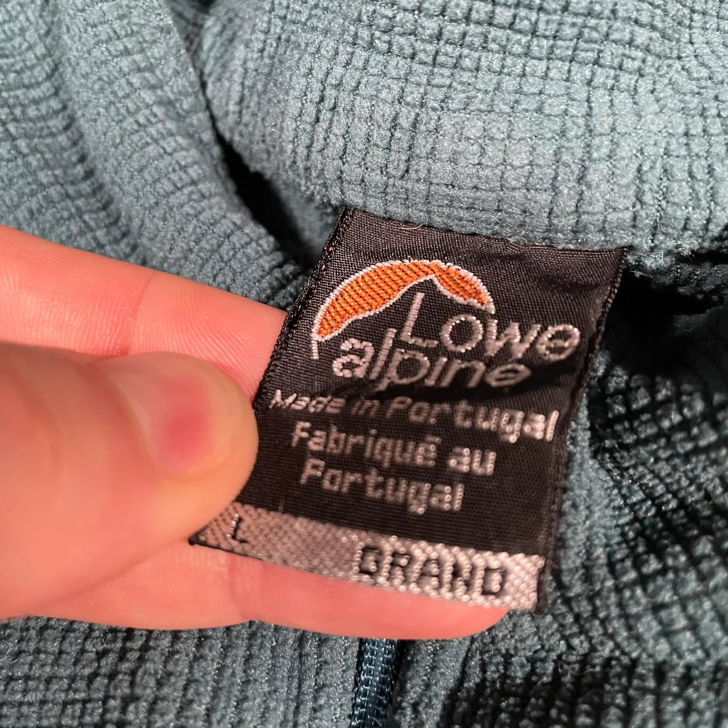 Vintage Green Lowe Alpine 1/4 Zip Fleece - Large