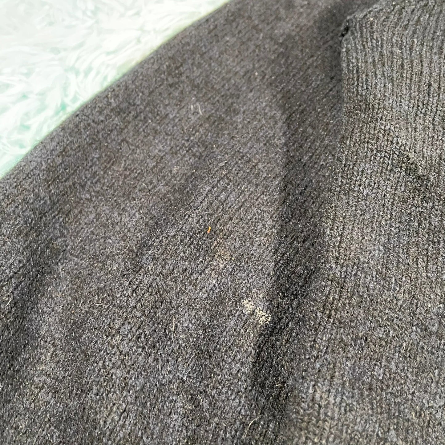 Black Sunspel Lambswool Knitted Jumper - Medium