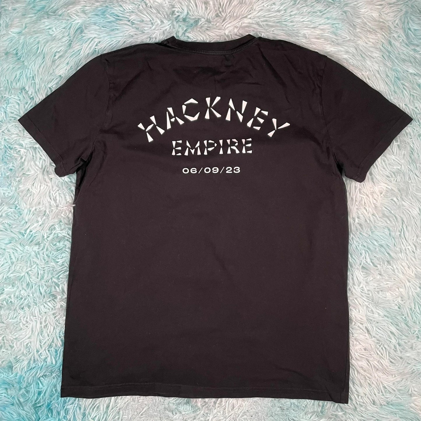 Black Rolling Stones Concert Band T Shirt - Large