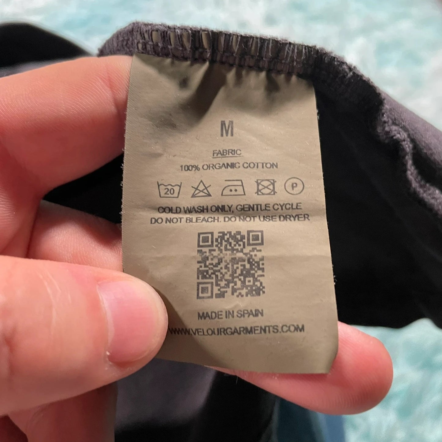 Navy Velour Garments Heavyweight Blank T Shirt - Medium