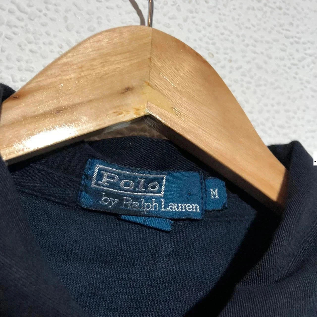 Vintage 90s Navy Polo Ralph Lauren Rugby Shirt - Medium