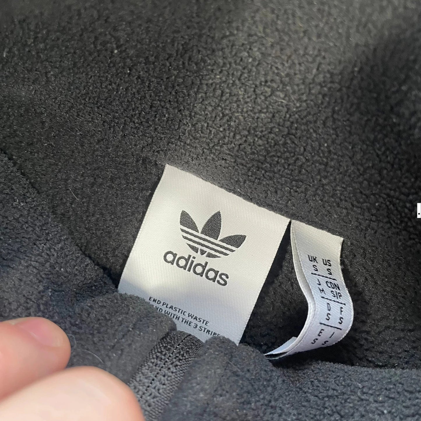 Black Adidas 1/4 Zip Fleece - Small