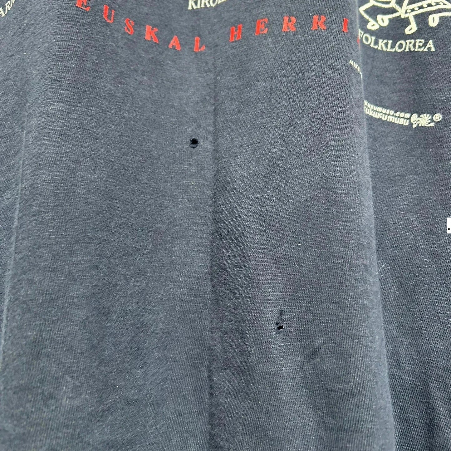 Vintage 00s Navy Funny Graphic T Shirt - XXL