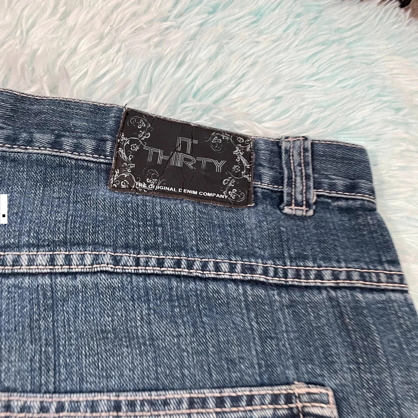 Vintage 90s Baggy Jean Short Denim Jorts - 40W