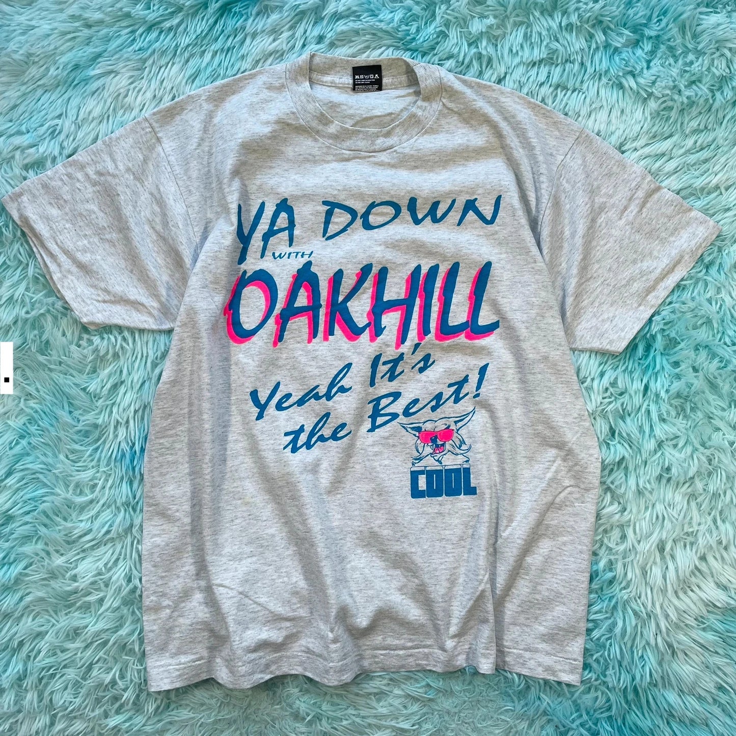 Vintage 90s Grey Oakhill Graphic T Shirt - XL