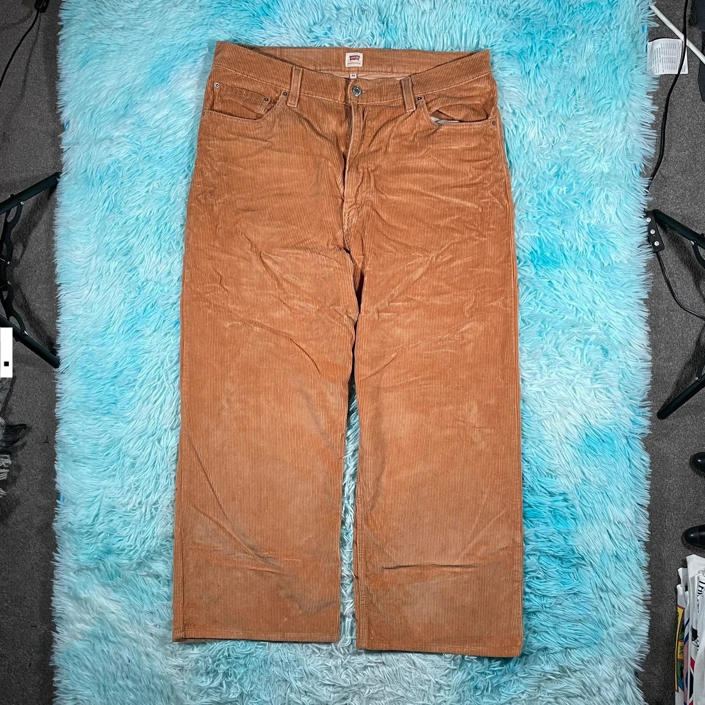 Brown Baggy Levi’s Corduroy Trousers - 34W