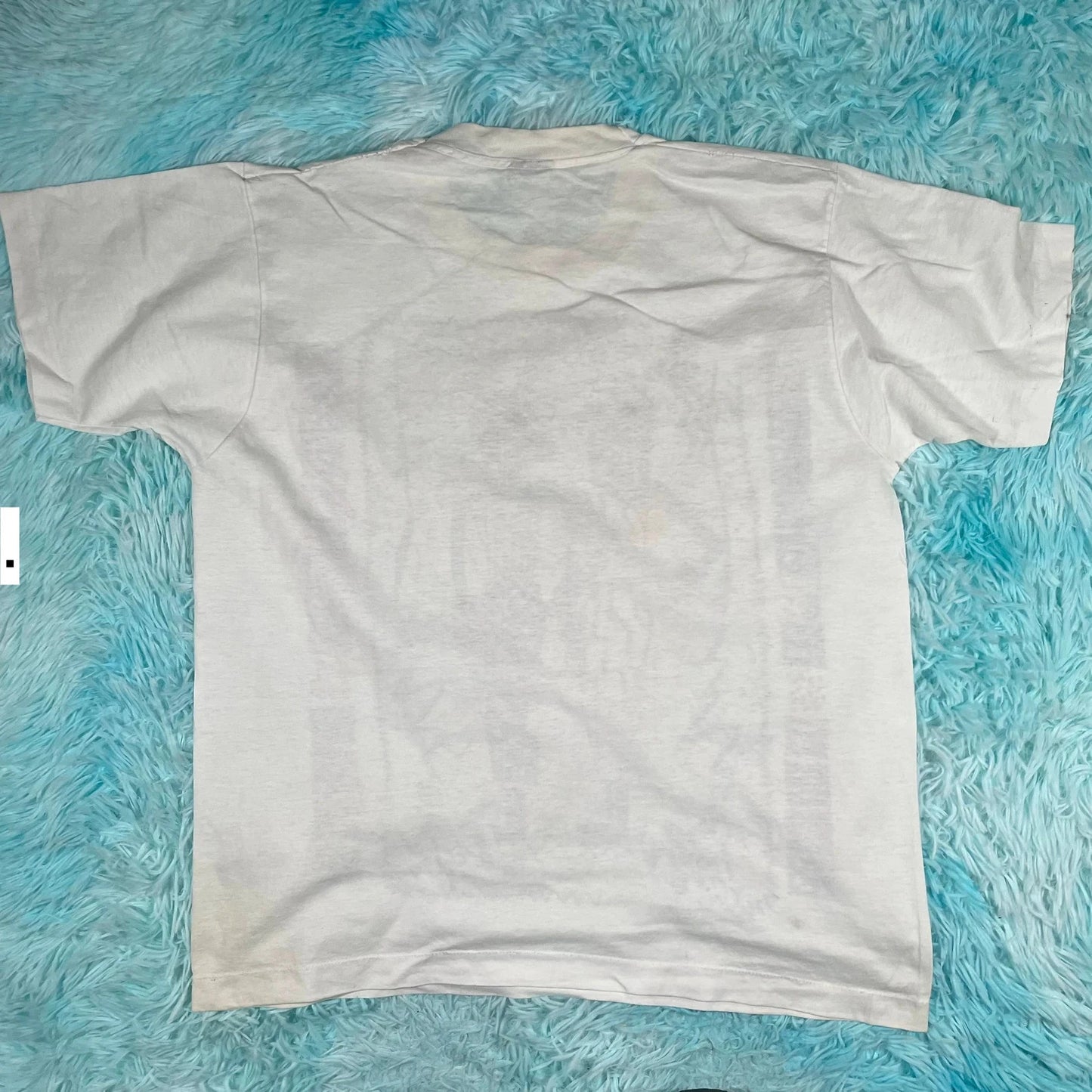 Vintage 90s White Aztec Graphic Print T Shirt - Xl