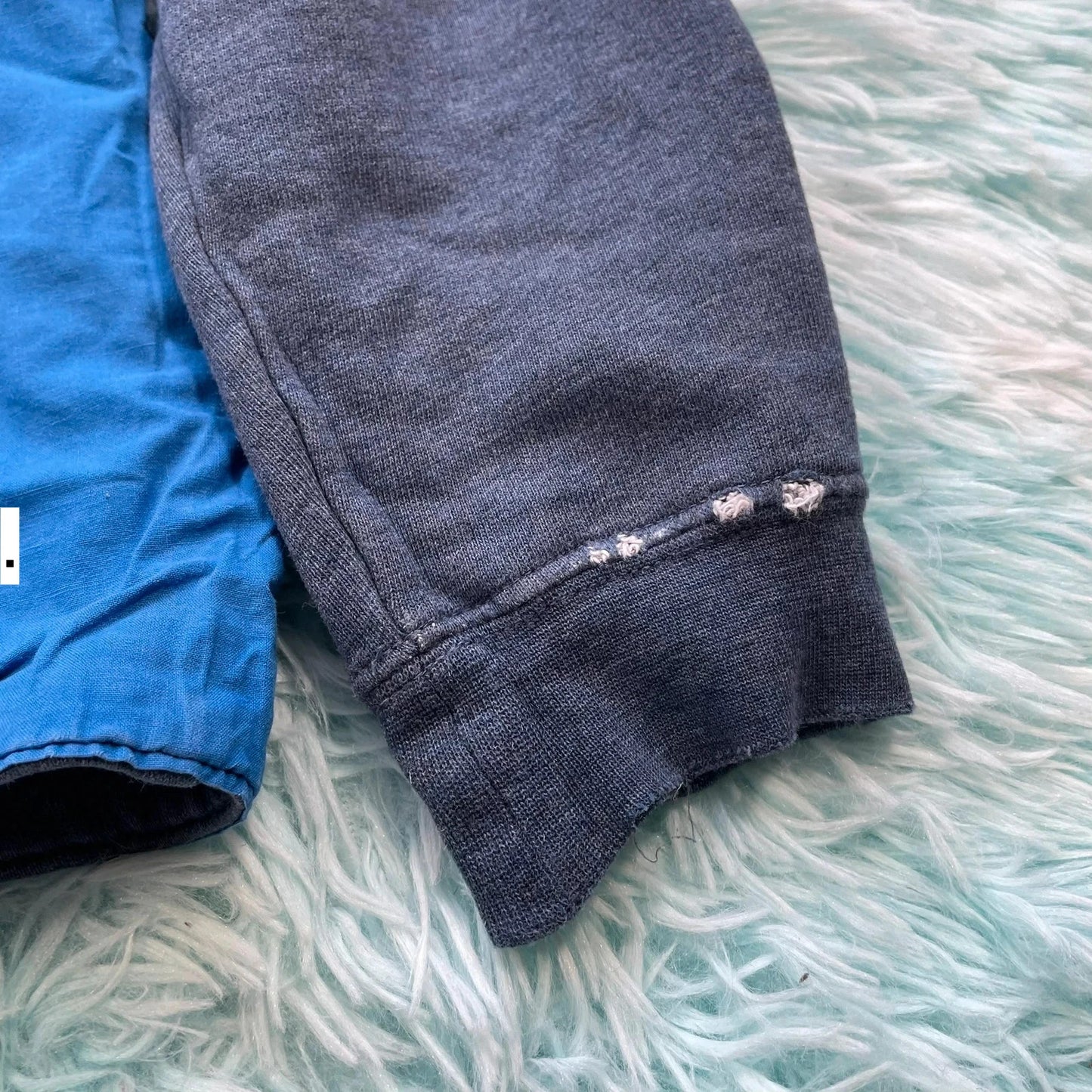 Navy Folk Sweatshirt - Medium