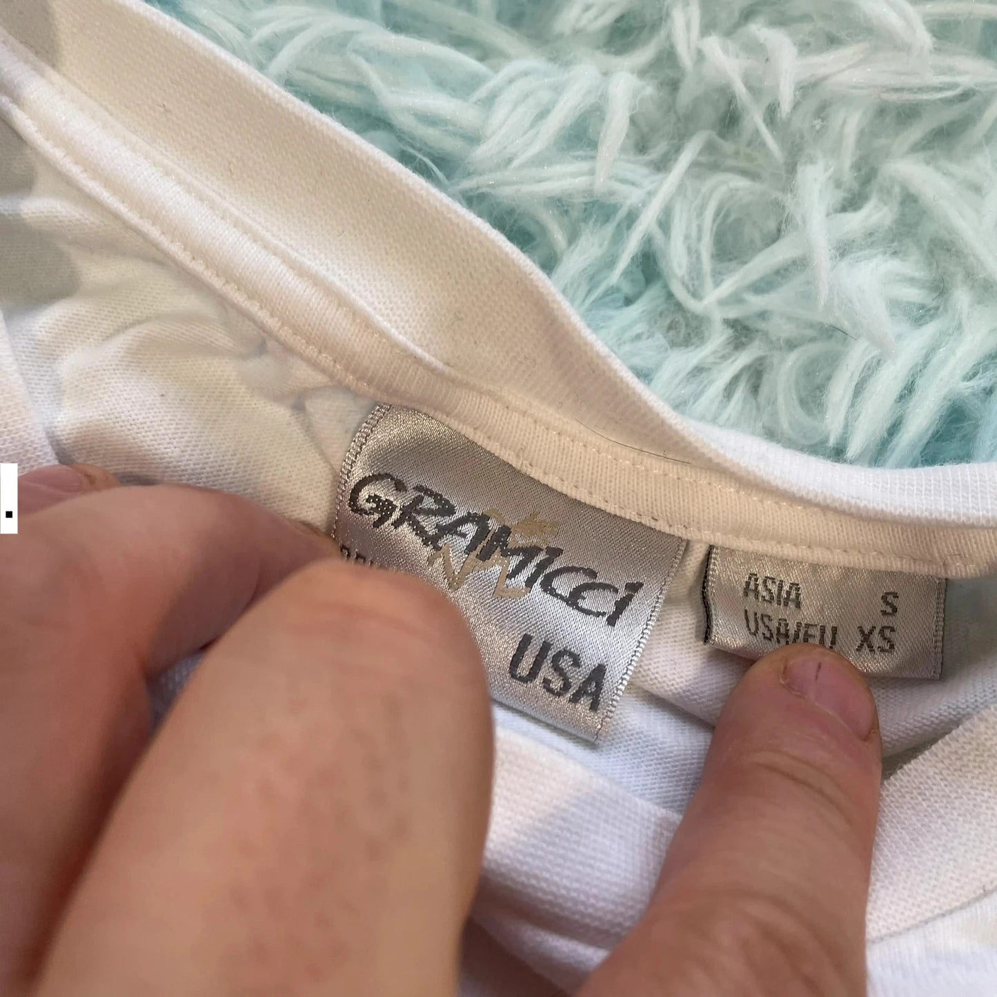 White Gramicci Graphic T Shirt Baggy - XS