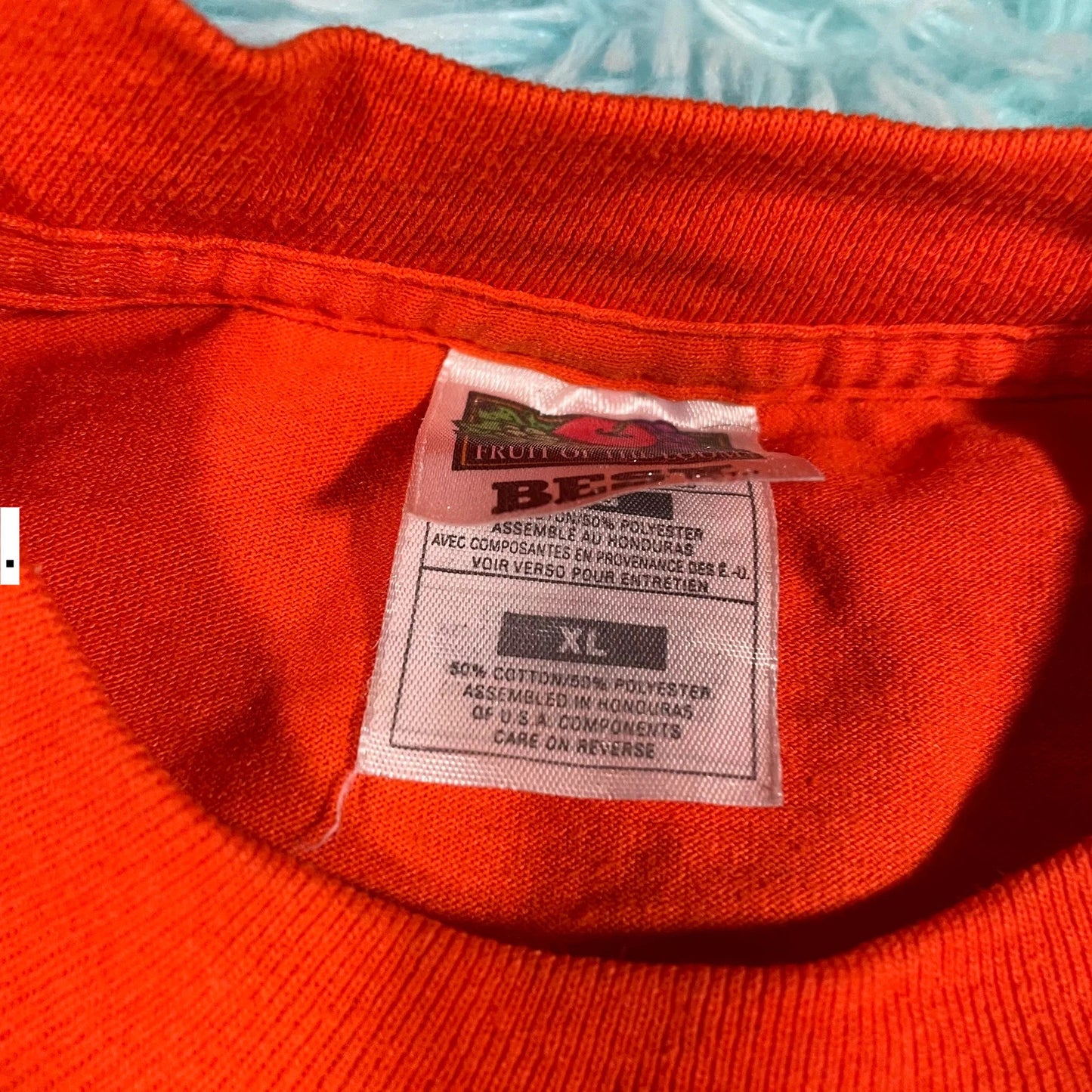 Vintage 90s Orange The Centre Company Graphic T Shirt - XL