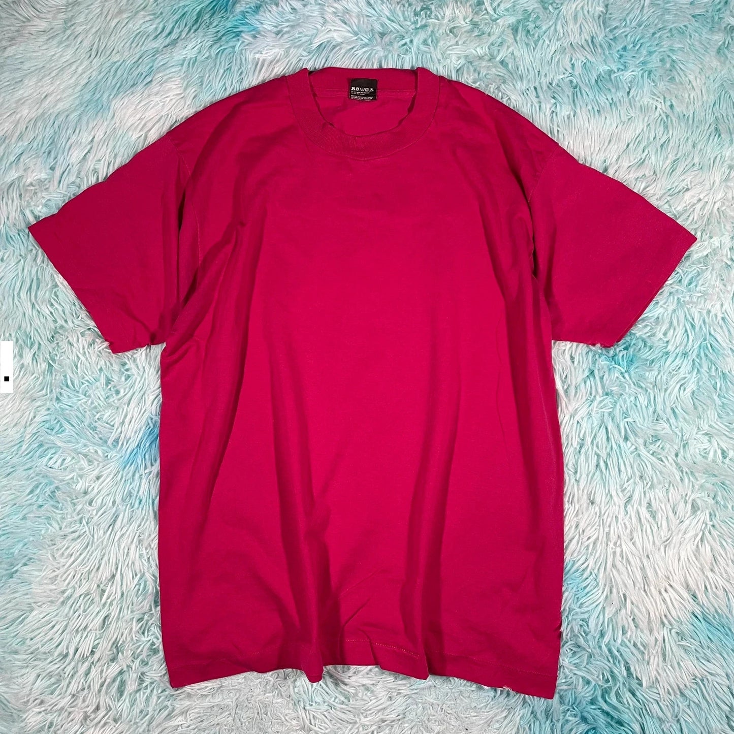 Vintage 90s Pink Screen Stars Blank T Shirt - XL