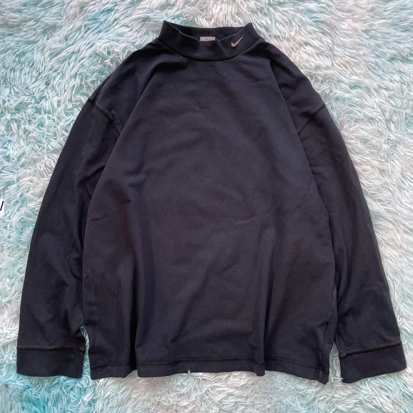 Vintage 90s Grey Nike Mock Neck Sweatshirt - XXL