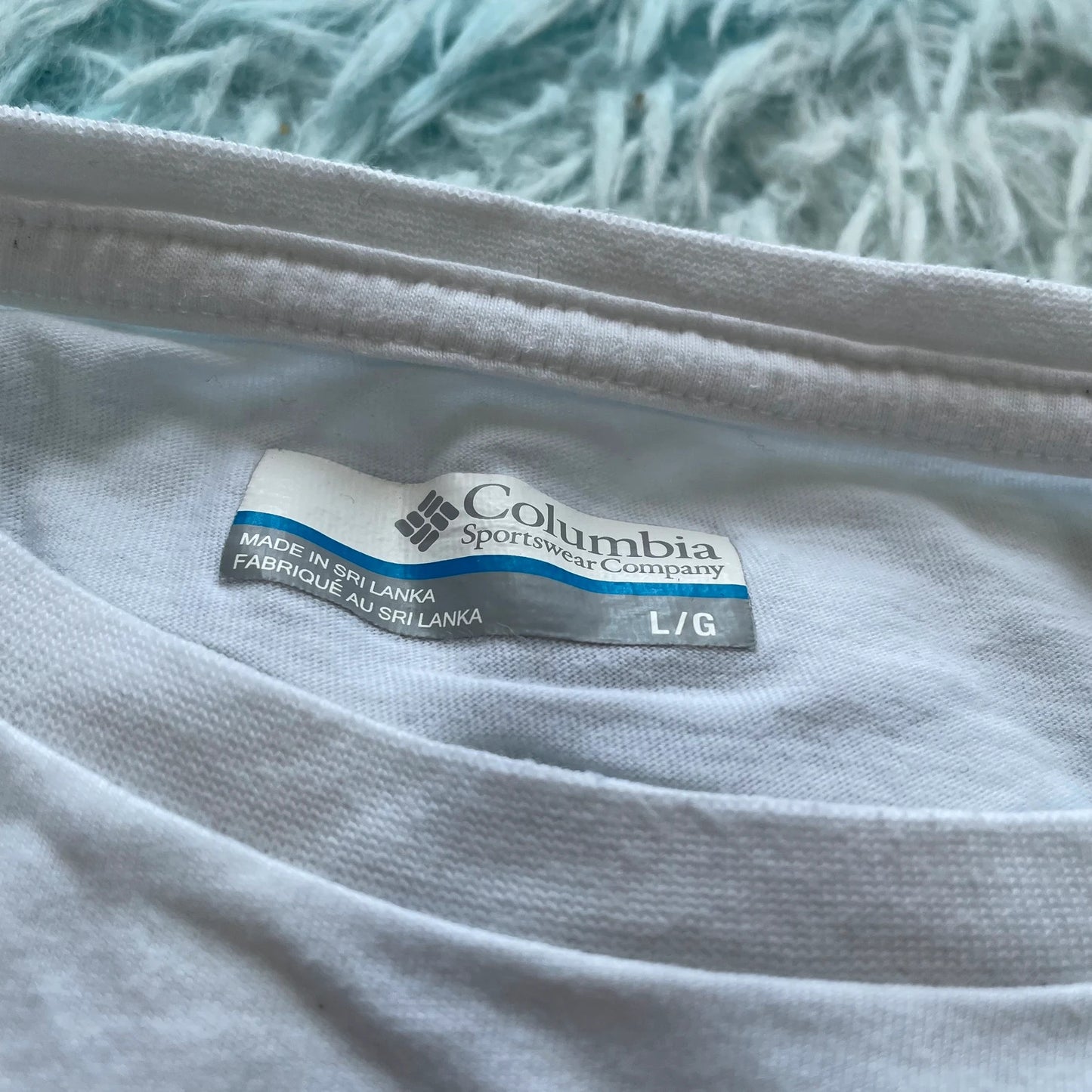 White Columbia Long Sleeve T Shirt - Large