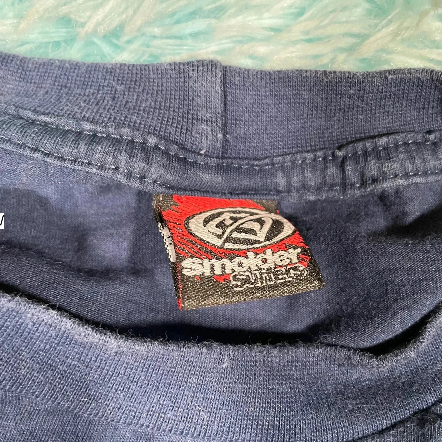 Vintage 00s Navy Smolder Surf Graphic T Shirt - Small