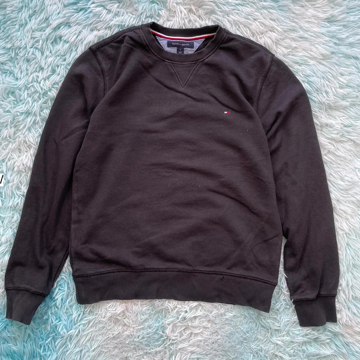 Black Tommy Hilfiger Sweatshirt Plain - Medium