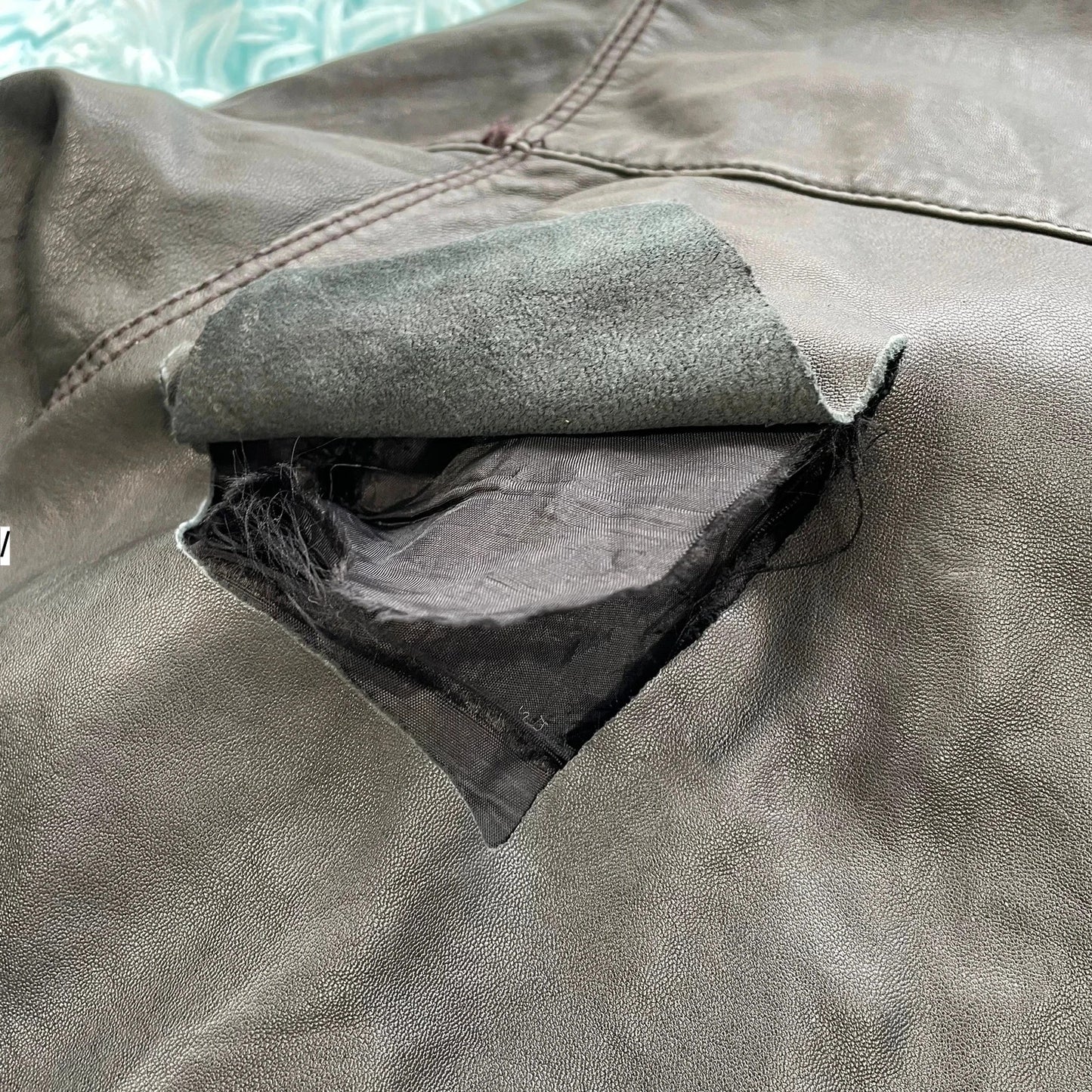 Black Monsoon Leather Jacket - XL