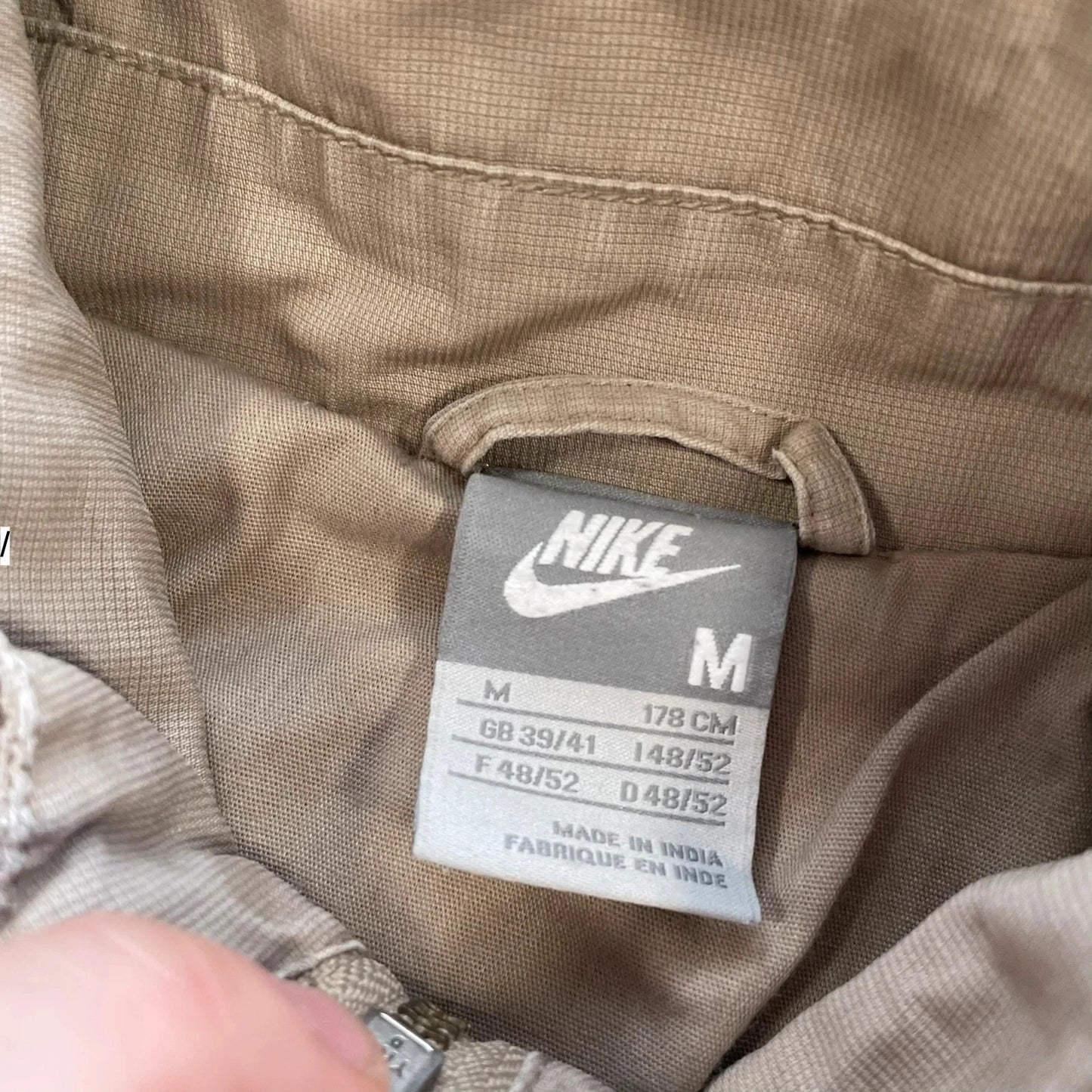 Vintage 00s Beige Nike Canvas Jacket - Medium