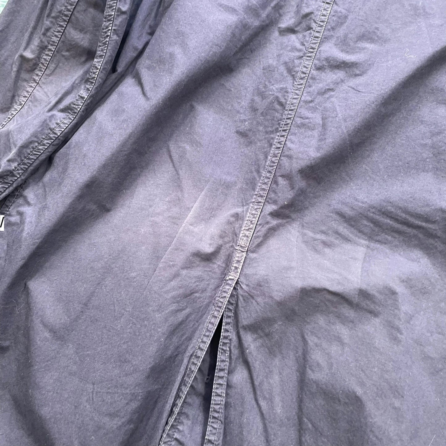 Navy Manual Alphabet Jacket Knee Length - Large