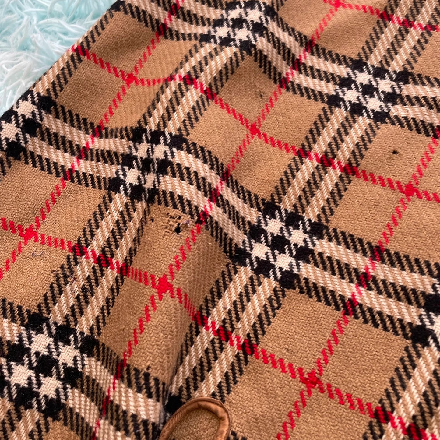 Vintage Burberry Novacheck Trench Coat Lining - Large