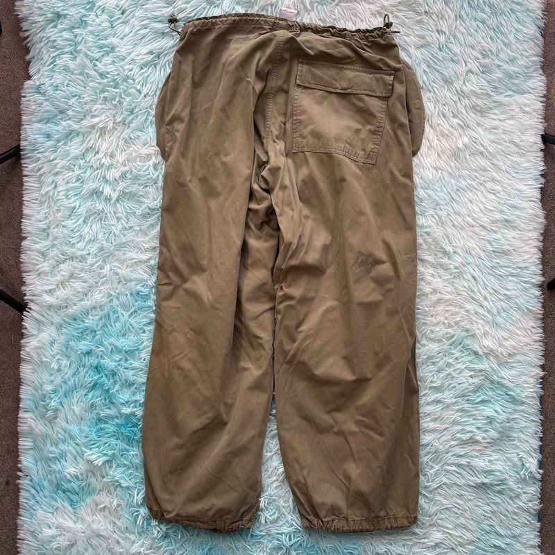 Khaki iets frans Parachute Pants Baggy - Small