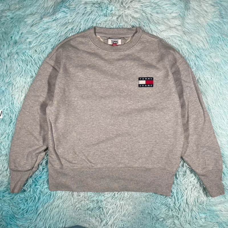 Grey Tommy Jeans Sweatshirt - Small