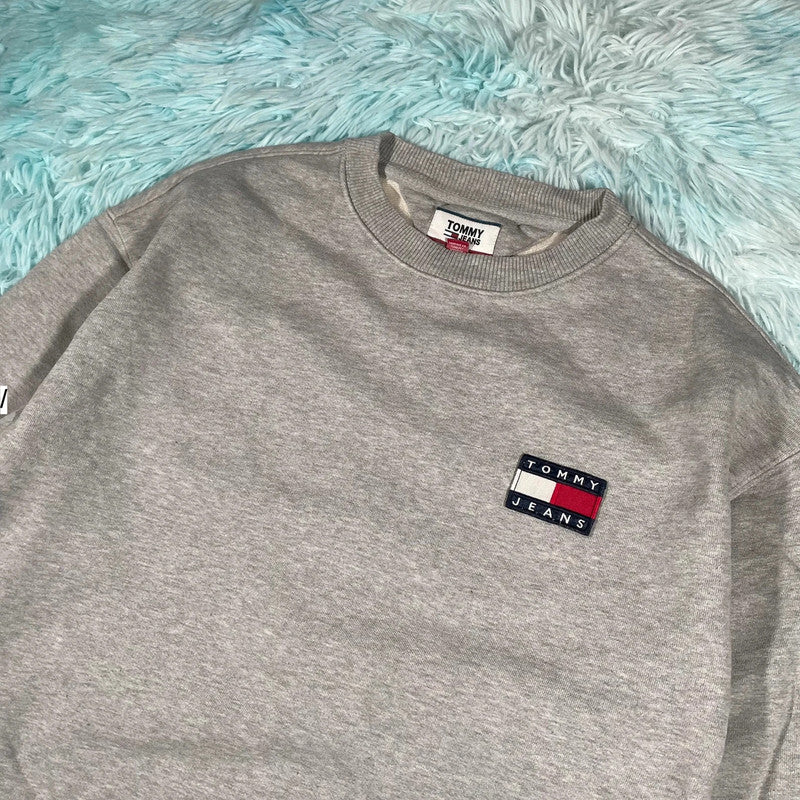 Grey Tommy Jeans Sweatshirt - Small