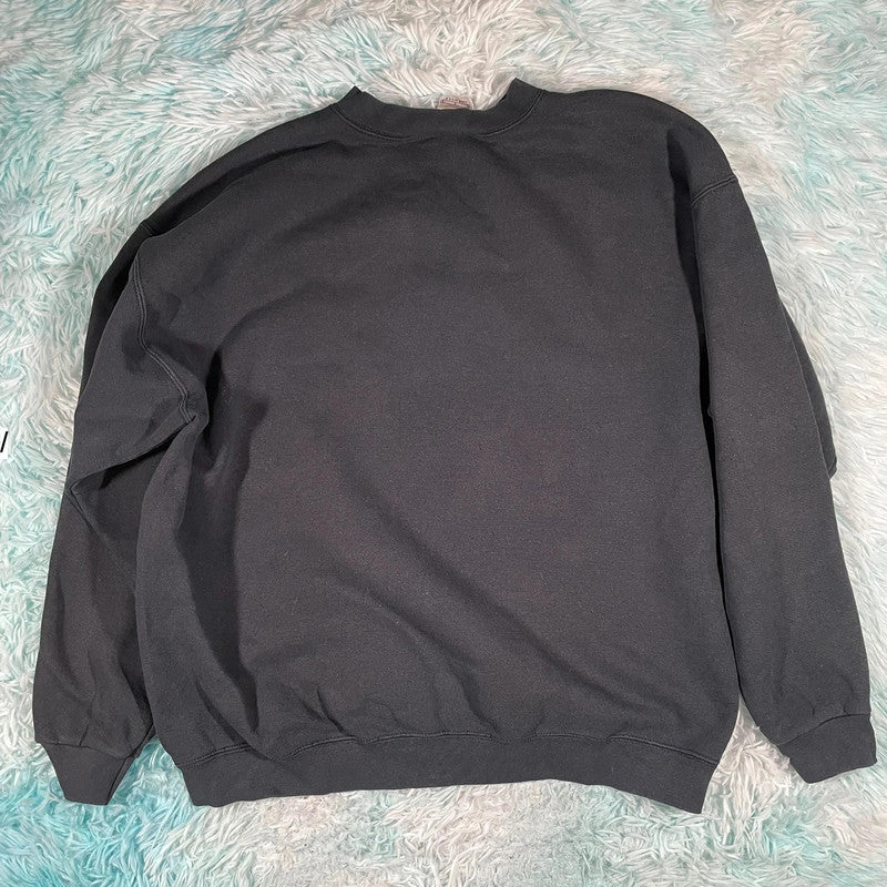 Vintage 90s Black Nike Sweatshirt Heavyweight - Large