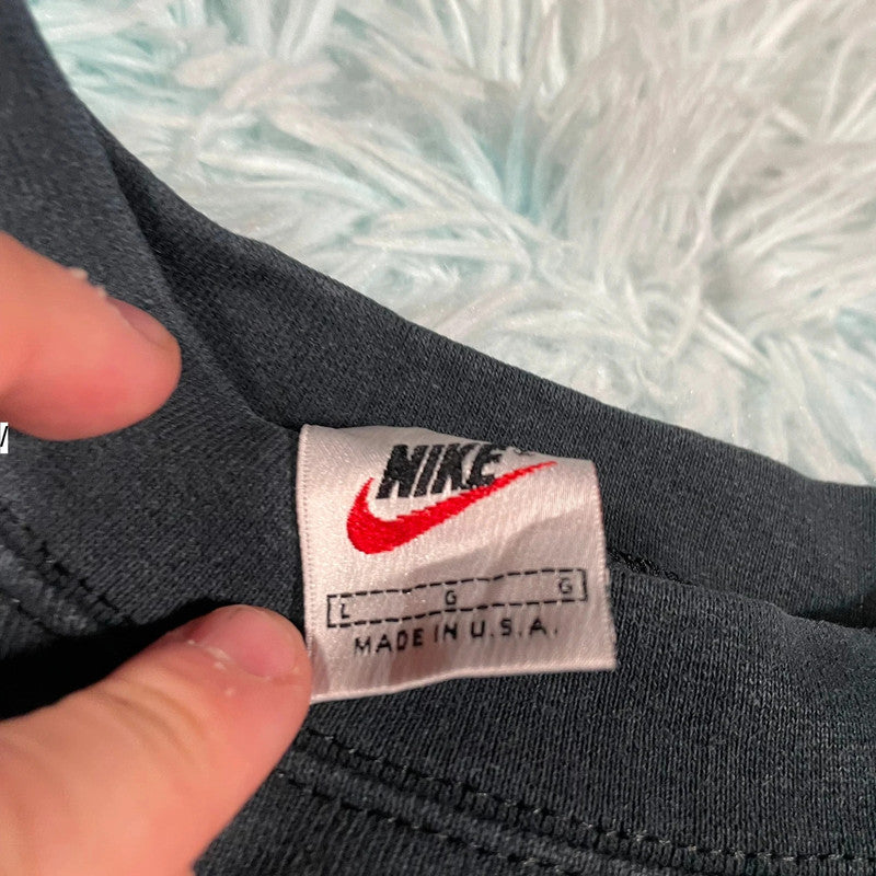 Vintage 90s Black Nike Sweatshirt Heavyweight - Large