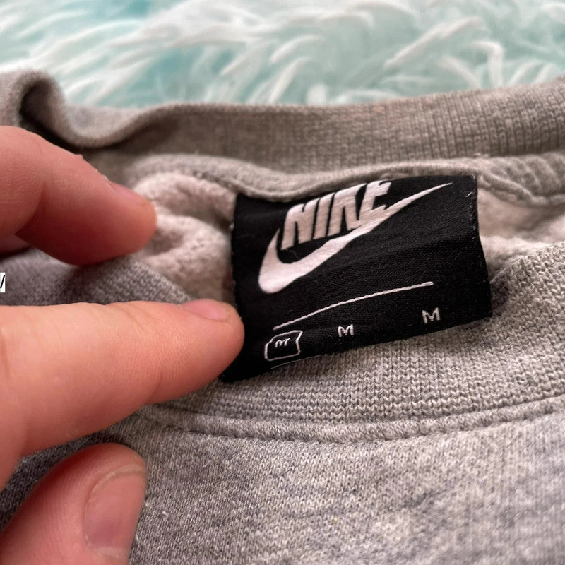 Grey Nike Sweatshirt Plain - Medium