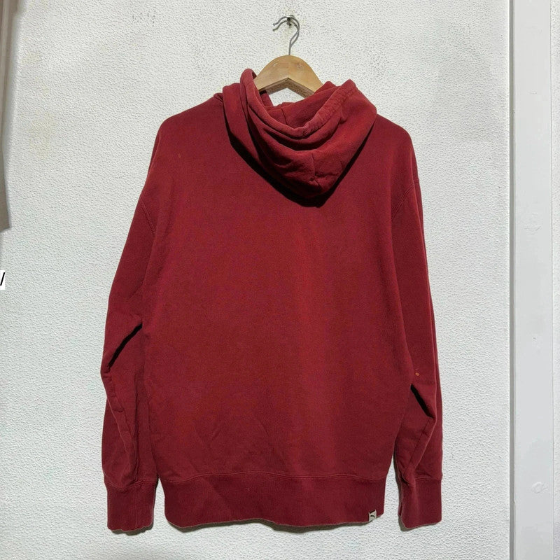 Burgundy Red Puma Hoodie Plain - Medium