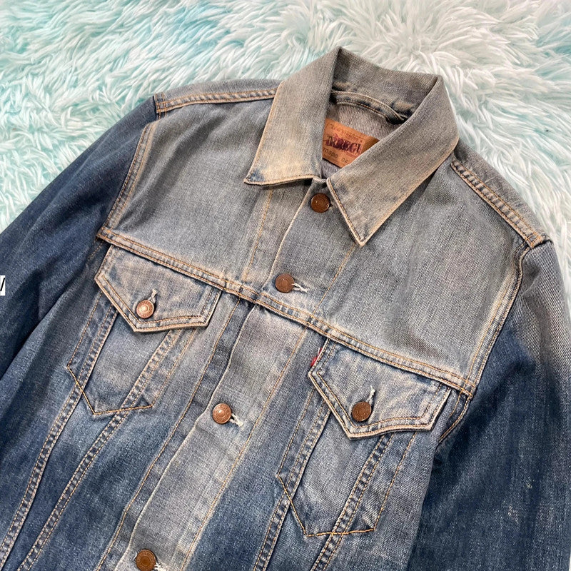Vintage 00s Levi’s Jacket Irregular Faded - Small