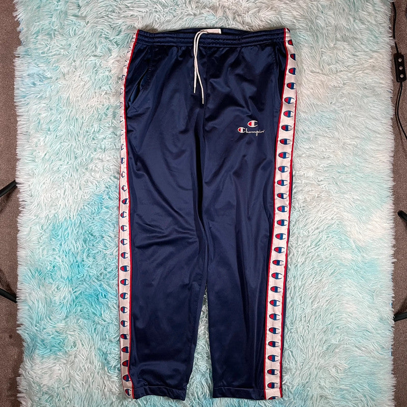 Vintage 90s Navy Champion Tracksuit Bottoms - Large