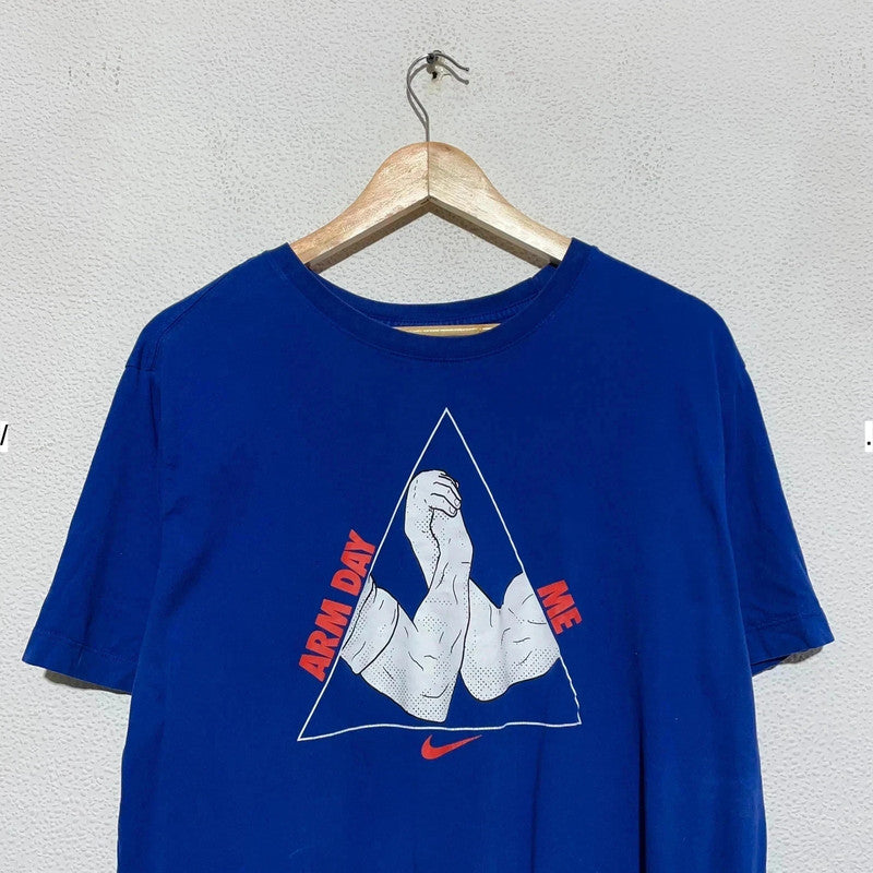 Blue Nike Graphic T Shirt - XL