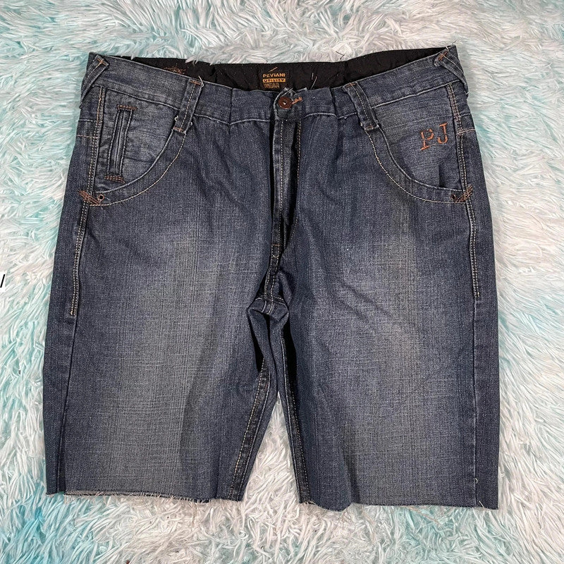 Vintage 90s Peviani Denim Jean Shorts Jorts - 38W