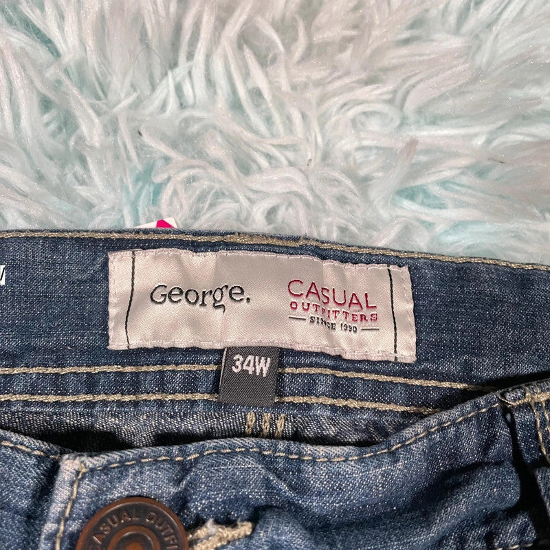 Vintage 00s Denim Jean Shorts Jorts - 34w