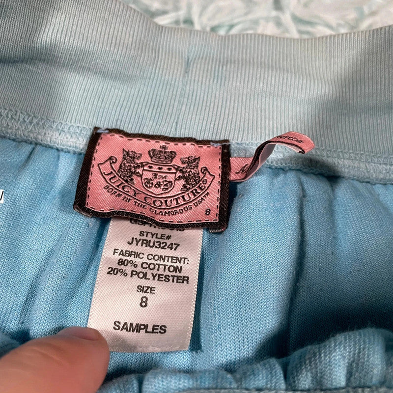 Vintage Blue Juicy Couture Velour Mini Skirt - Size 8